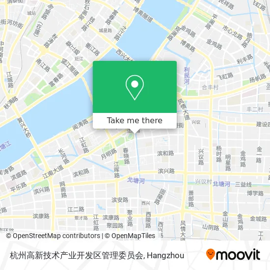 杭州高新技术产业开发区管理委员会 map