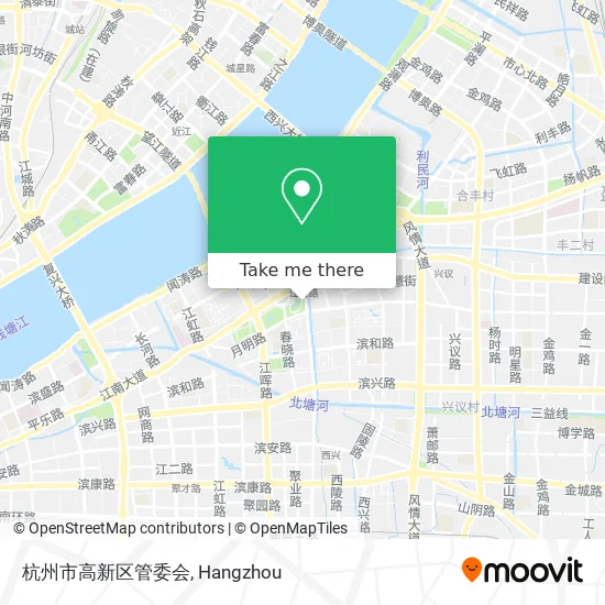 杭州市高新区管委会 map