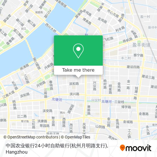 中国农业银行24小时自助银行(杭州月明路支行) map