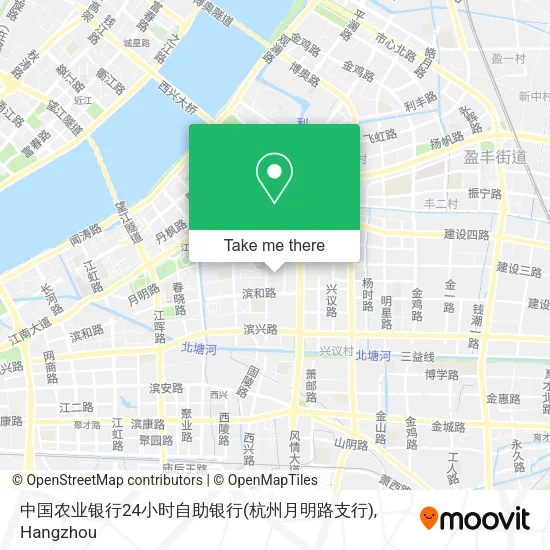 中国农业银行24小时自助银行(杭州月明路支行) map