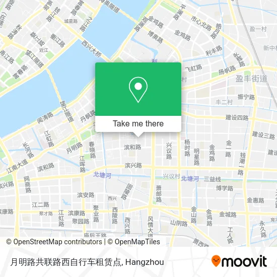 月明路共联路西自行车租赁点 map