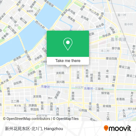 新州花苑东区-北1门 map