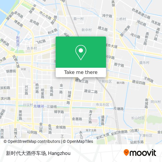 新时代大酒停车场 map