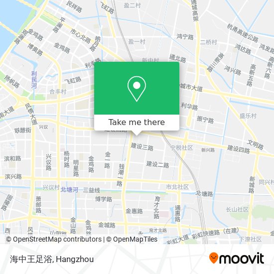 海中王足浴 map