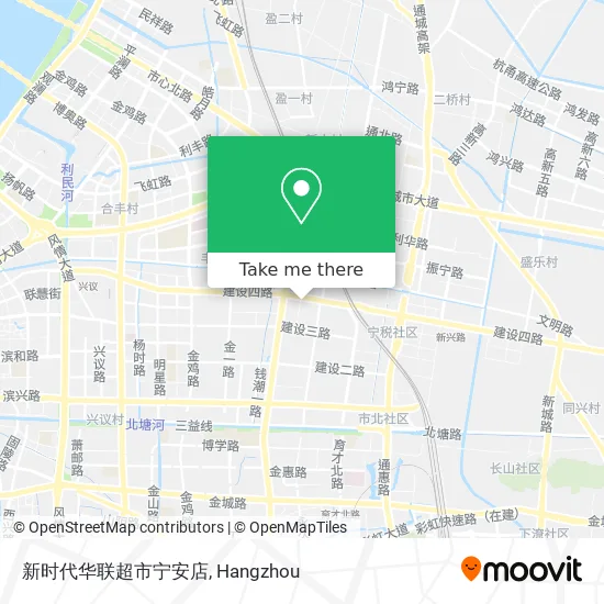 新时代华联超市宁安店 map