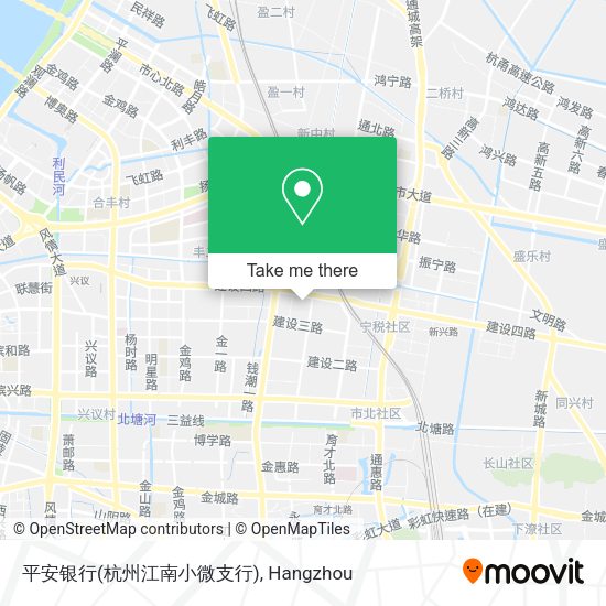 平安银行(杭州江南小微支行) map