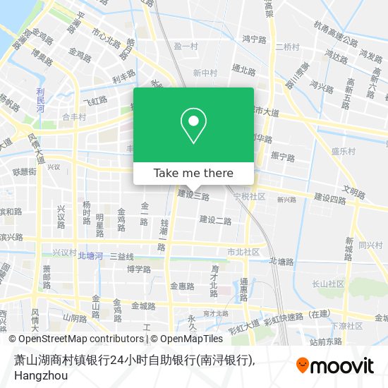 萧山湖商村镇银行24小时自助银行(南浔银行) map