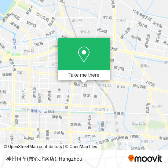 神州租车(市心北路店) map