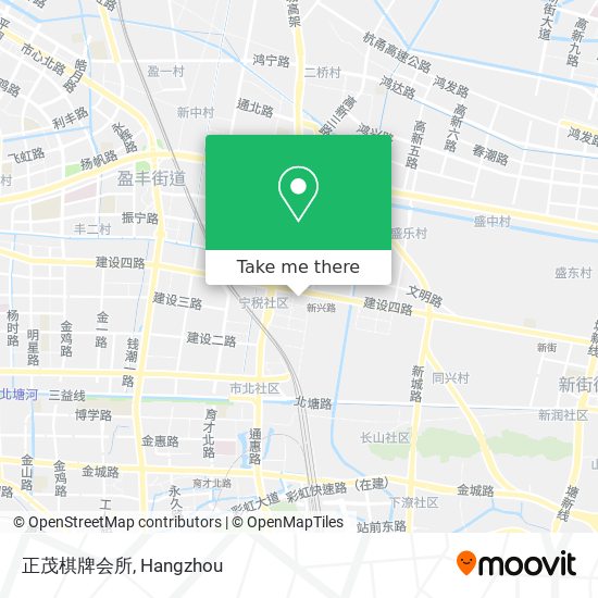 正茂棋牌会所 map