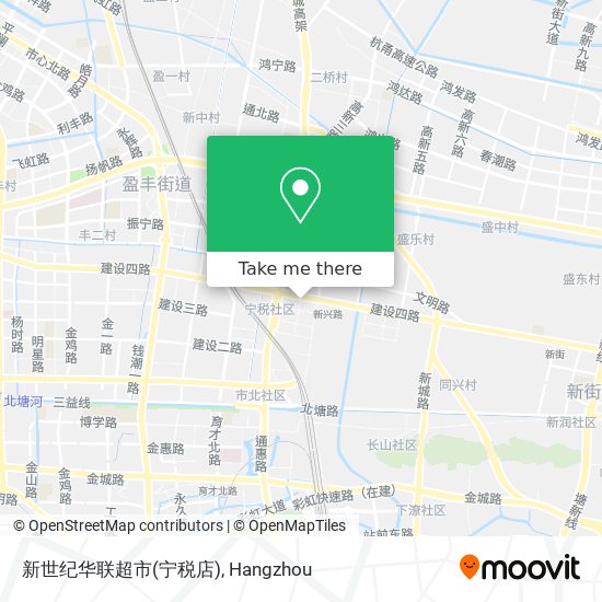 新世纪华联超市(宁税店) map