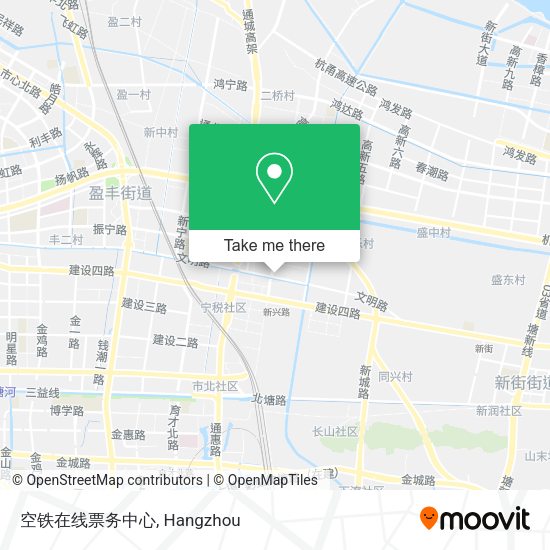 空铁在线票务中心 map