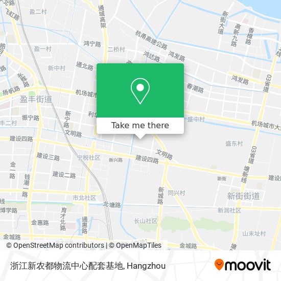 浙江新农都物流中心配套基地 map
