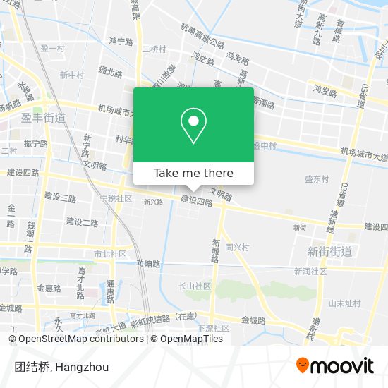 团结桥 map