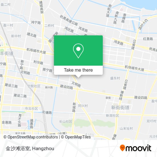 金沙滩浴室 map