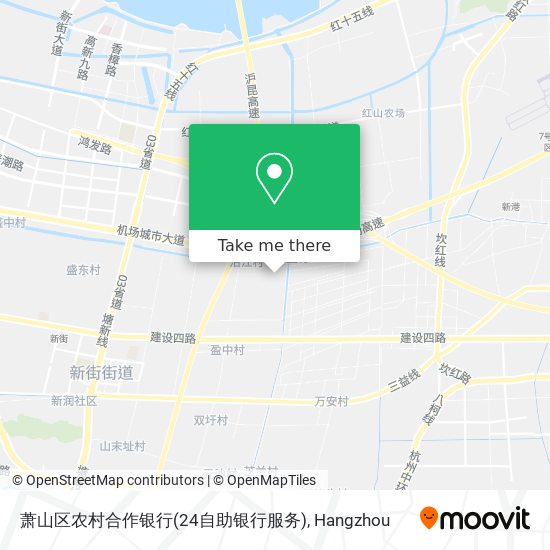 萧山区农村合作银行(24自助银行服务) map