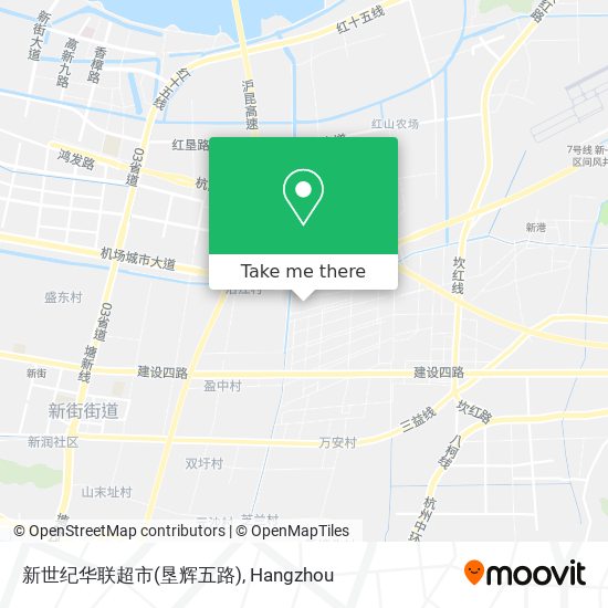 新世纪华联超市(垦辉五路) map