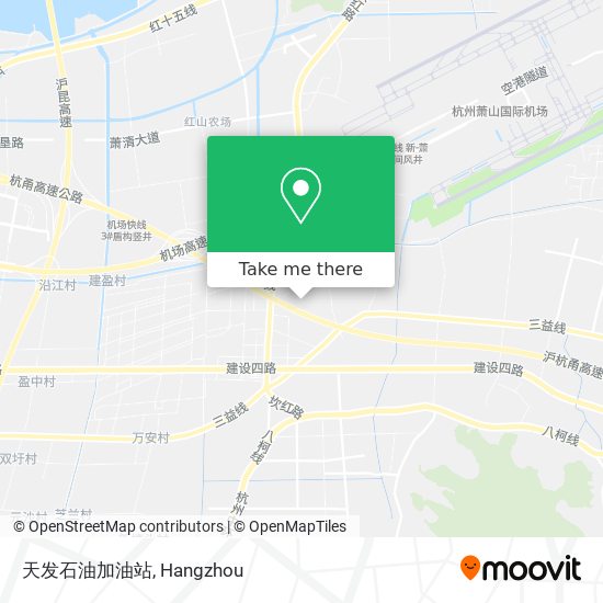 天发石油加油站 map