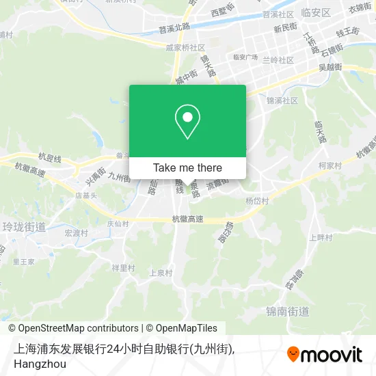 上海浦东发展银行24小时自助银行(九州街) map