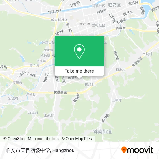 临安市天目初级中学 map