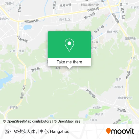 浙江省残疾人体训中心 map