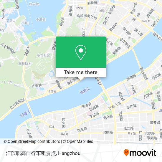 江滨职高自行车租赁点 map