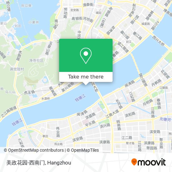 美政花园-西南门 map