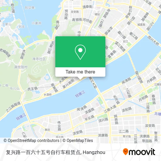 复兴路一百六十五号自行车租赁点 map