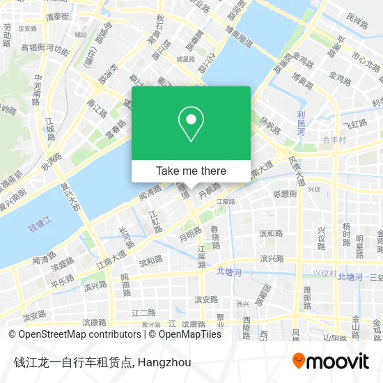 钱江龙一自行车租赁点 map