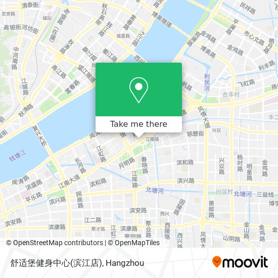 舒适堡健身中心(滨江店) map