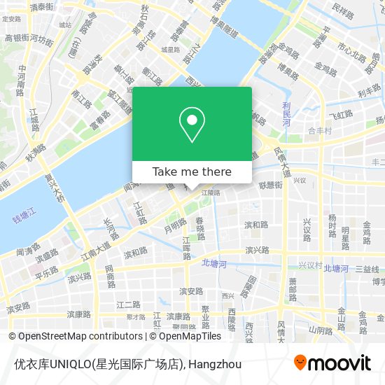 优衣库UNIQLO(星光国际广场店) map
