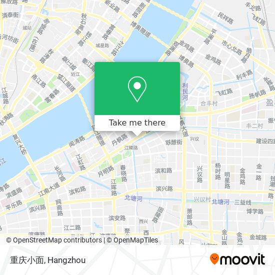 重庆小面 map