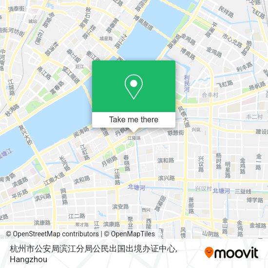 杭州市公安局滨江分局公民出国出境办证中心 map