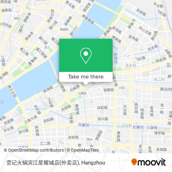 雲记火锅滨江星耀城店(外卖店) map