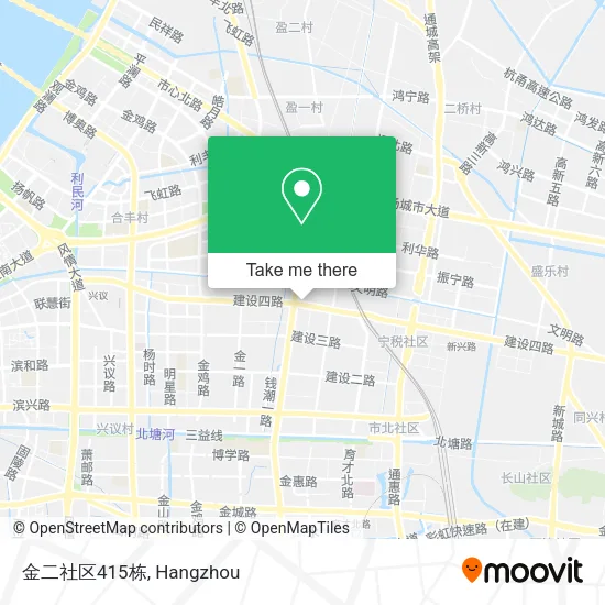 金二社区415栋 map