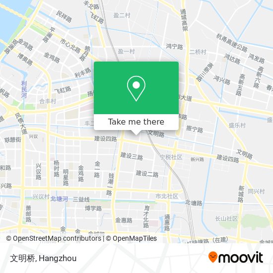 文明桥 map