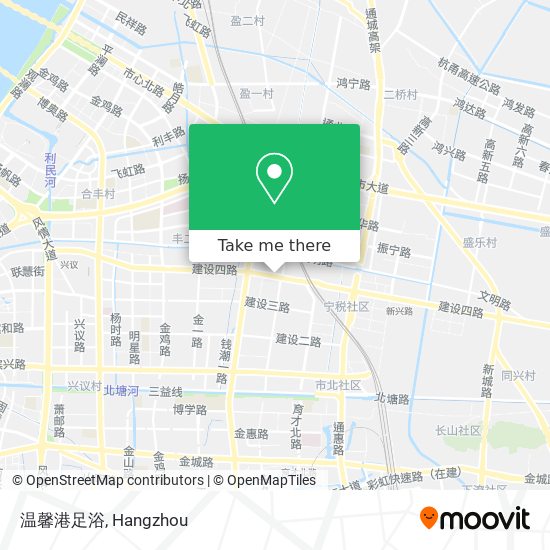 温馨港足浴 map