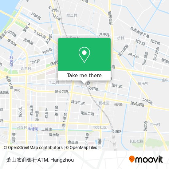 萧山农商银行ATM map