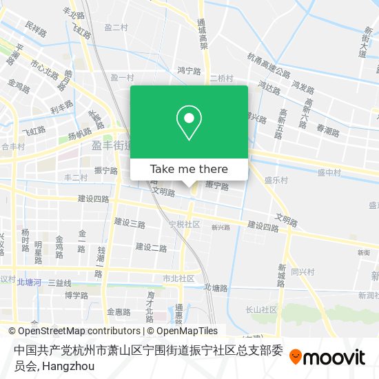 中国共产党杭州市萧山区宁围街道振宁社区总支部委员会 map