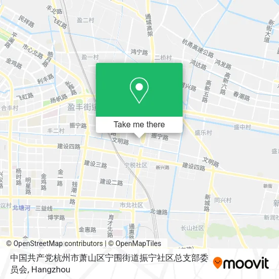 中国共产党杭州市萧山区宁围街道振宁社区总支部委员会 map