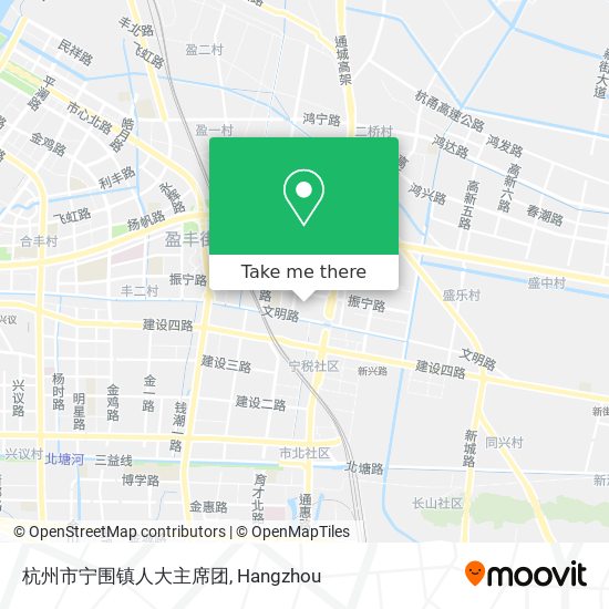 杭州市宁围镇人大主席团 map