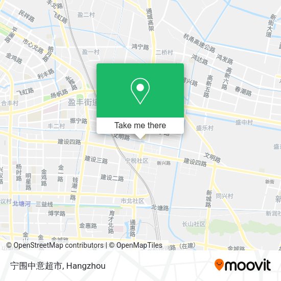 宁围中意超市 map
