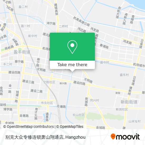 别克大众专修连锁萧山翔通店 map