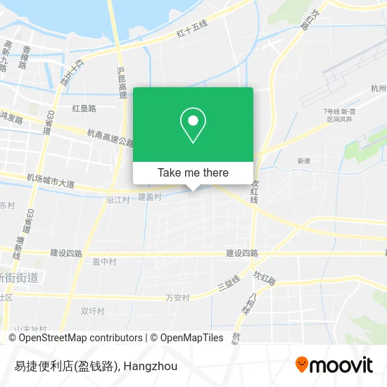 易捷便利店(盈钱路) map