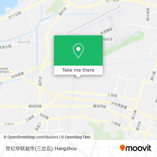 世纪华联超市(三岔店) map