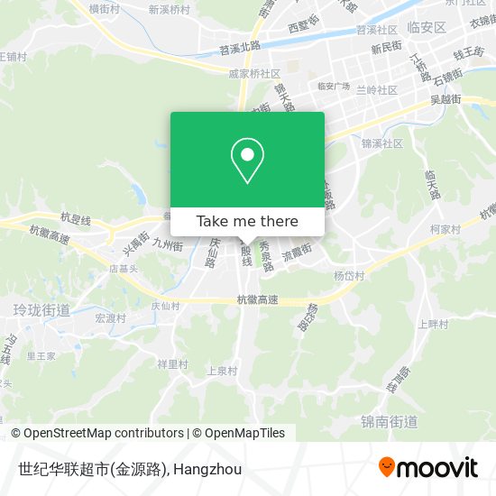 世纪华联超市(金源路) map