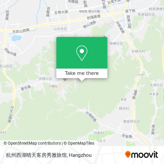 杭州西湖晴天客房秀雅旅馆 map
