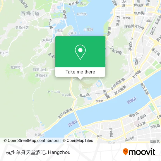 杭州单身天堂酒吧 map