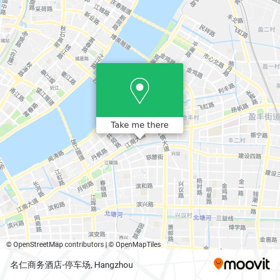名仁商务酒店-停车场 map