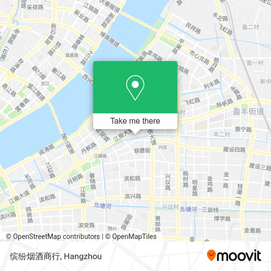 缤纷烟酒商行 map