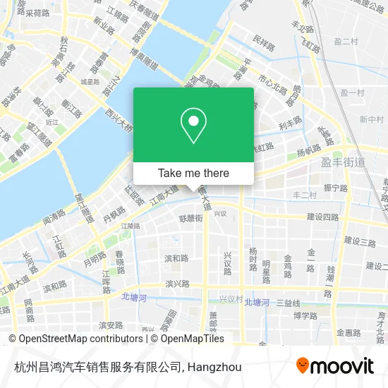 杭州昌鸿汽车销售服务有限公司 map